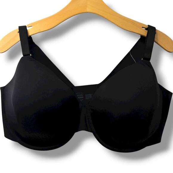 NWT Soma Bra Size 42DDD Black Vanishing 360 Underwired Perfect Coverage - Picture 1 of 3